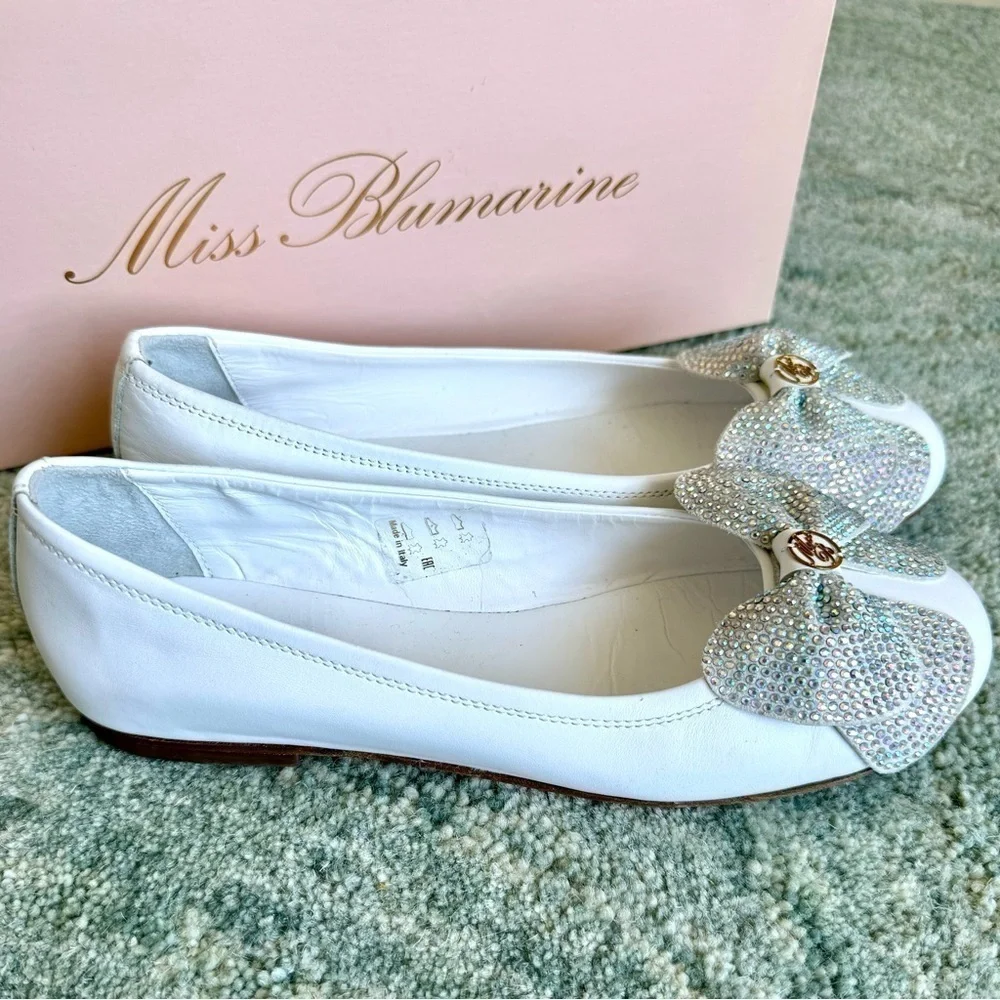 MISS BLUMARINE Flat Shoes for Girls, Size 35, Authentic